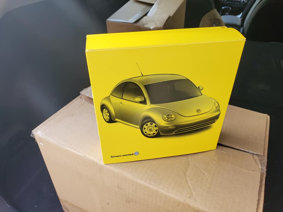 VW promo boxes